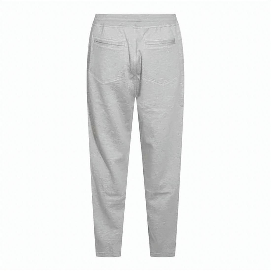 Brunello Cucinelli Tapered Grey Jogger Pants With Drawstring Waist