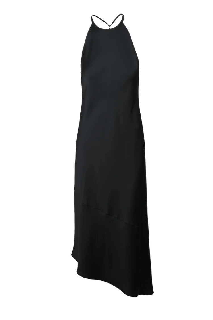 Marella Art.365 Black Caperana Satin Polyester Dress