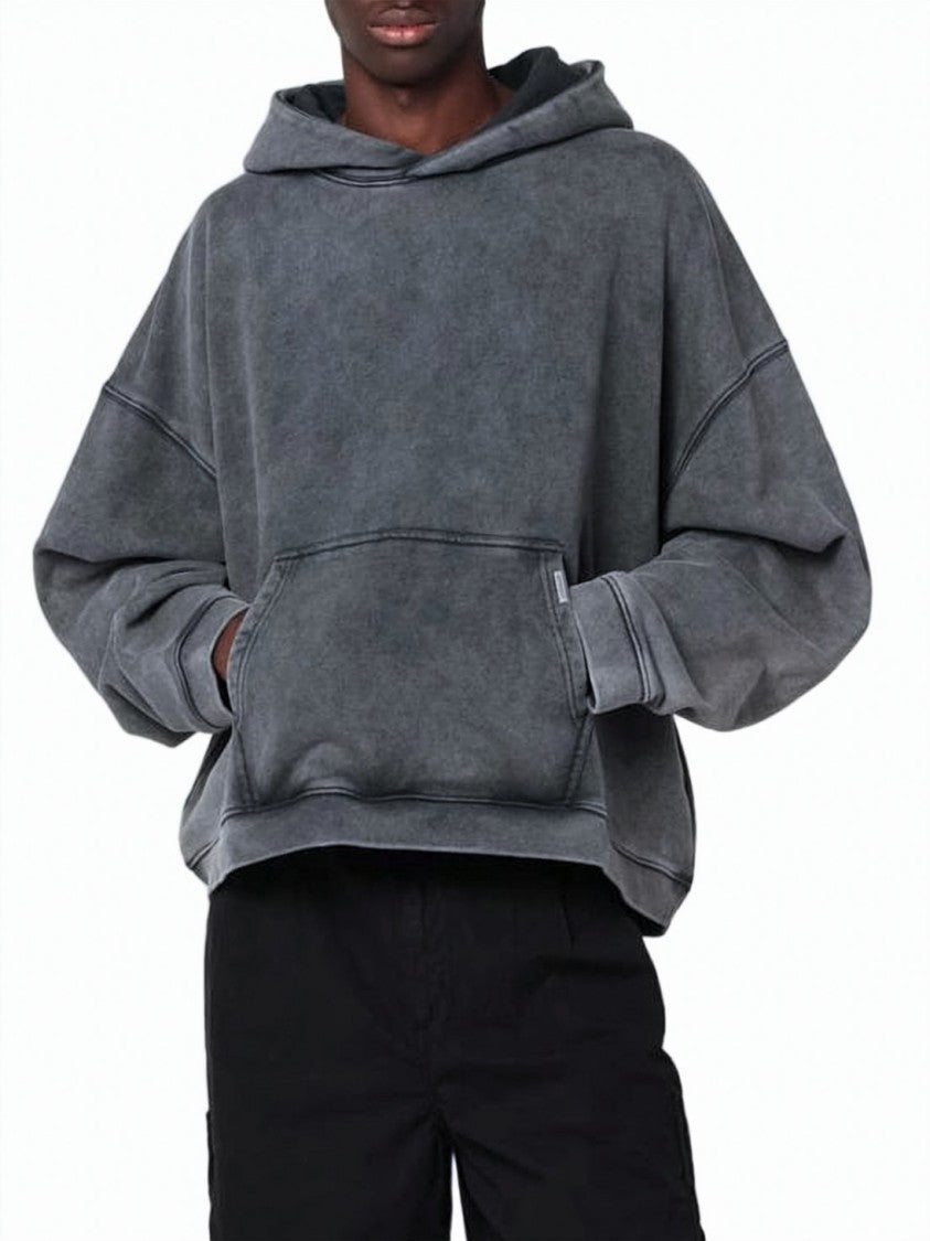 Represent Washed Charcoal Grey Oversized Hoodie