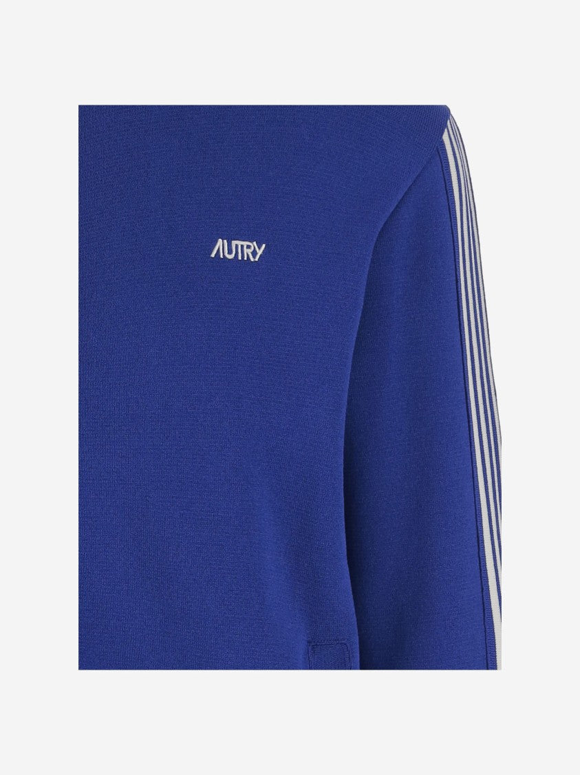 Autry Viscose Blend Sweatshirt With Logo