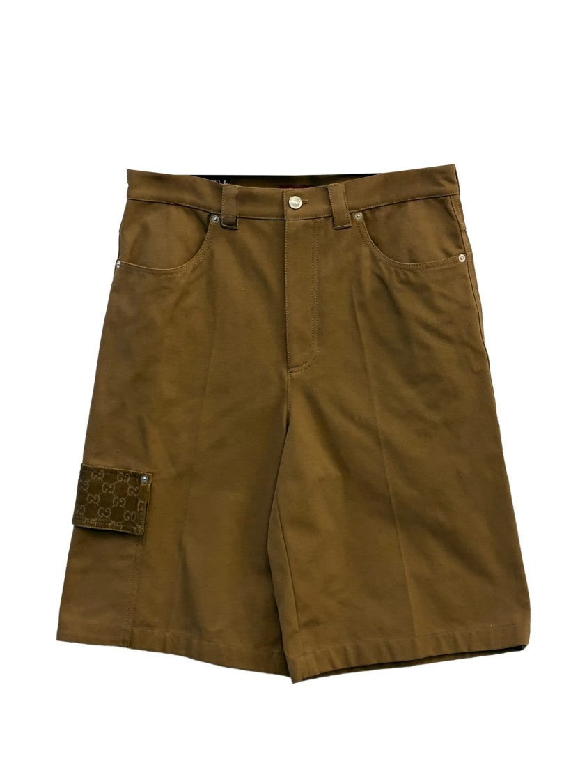 Gucci Brown Mid-Length Flap Pocket Shorts