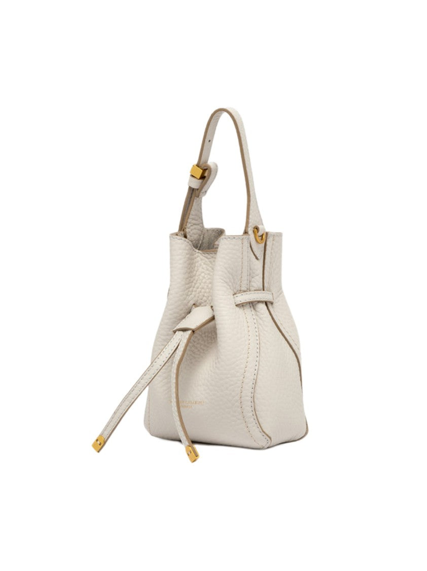 Gianni Chiarini Soft Textured Double Leather Handbag With Adjustable Strap
