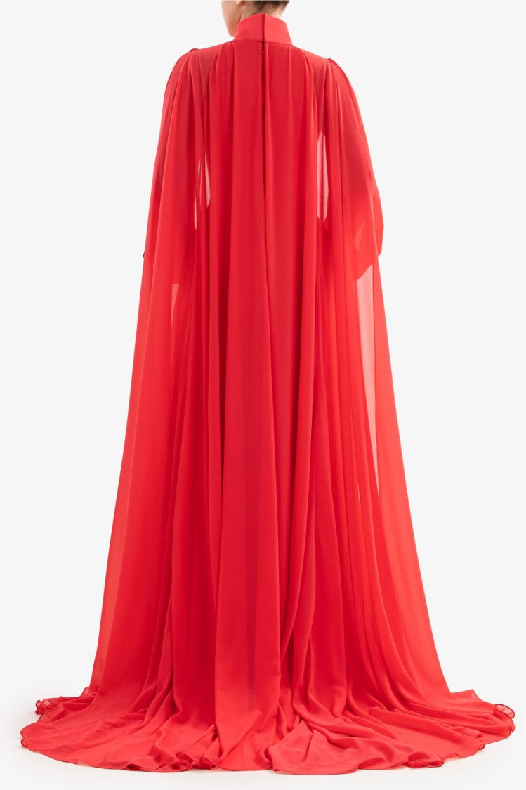 Saiid Kobeisy Crepe Georgette Long Dress