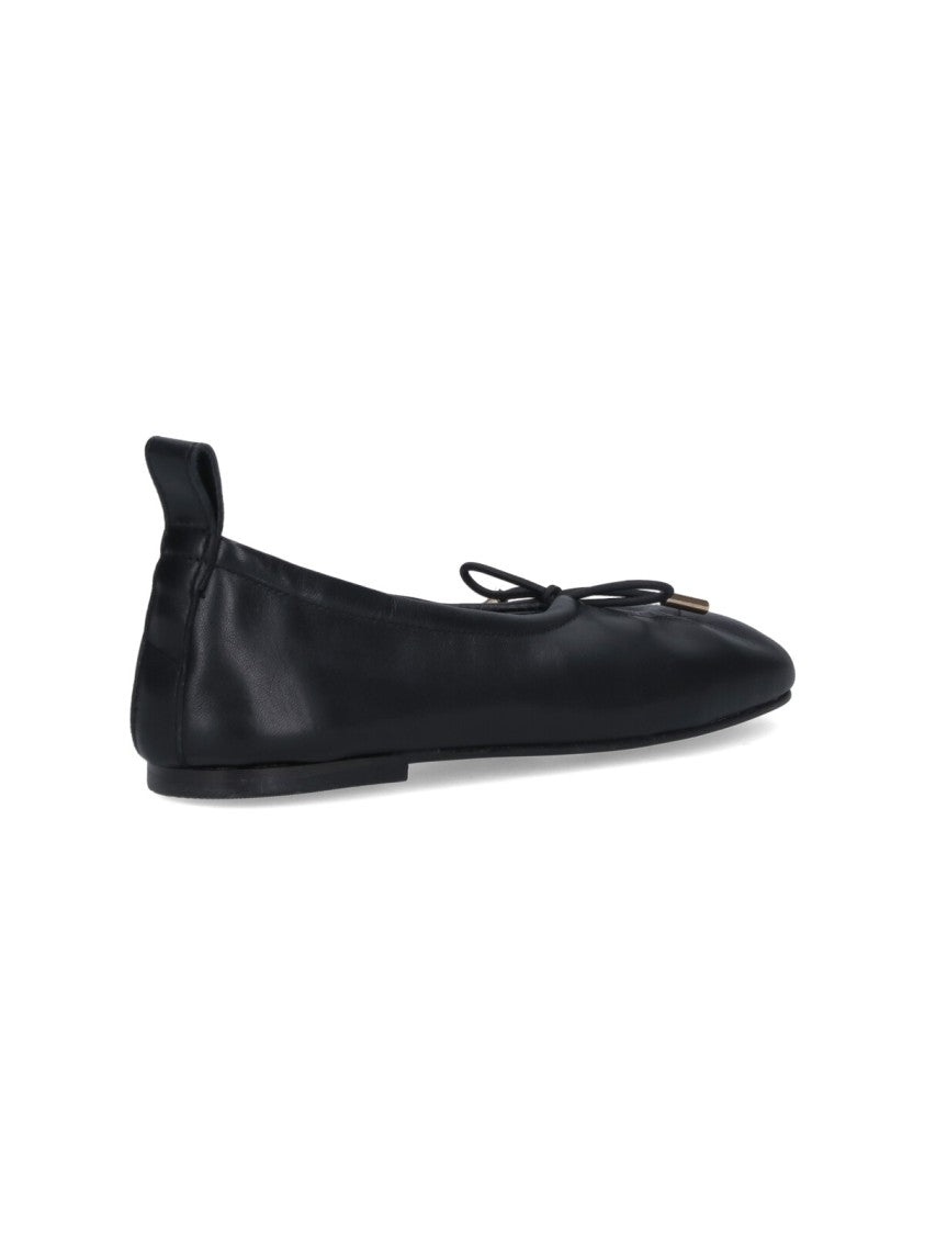 Alohas Black Rosalind Leather Flats