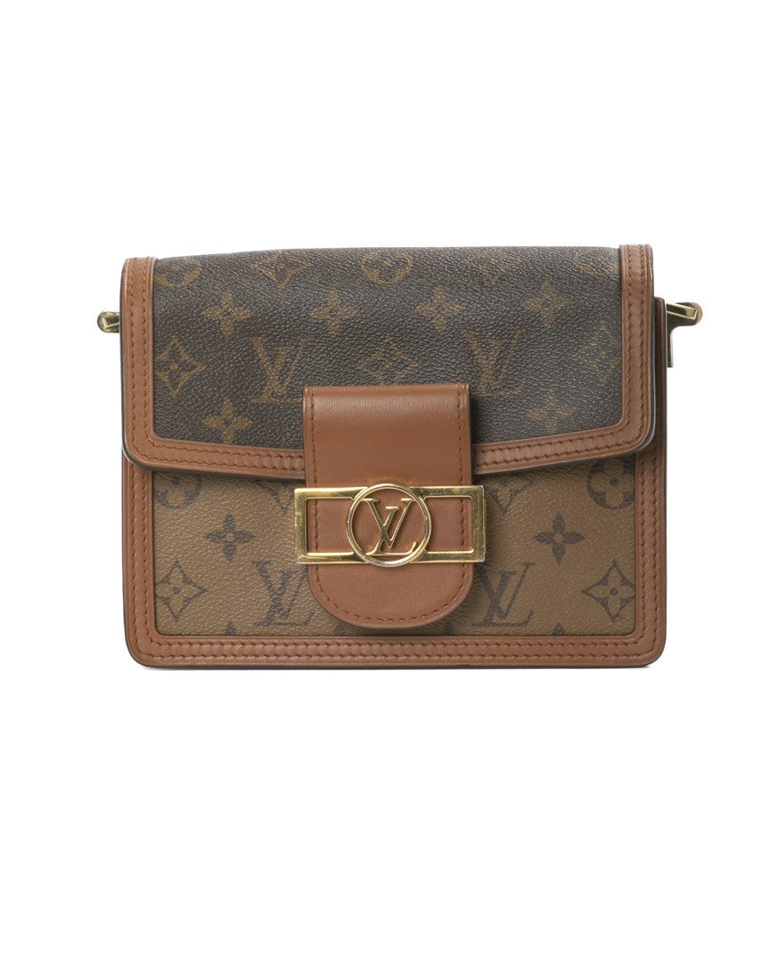 Louis Vuitton Dauphine Bb Monogram Reverse Shoulder Bag