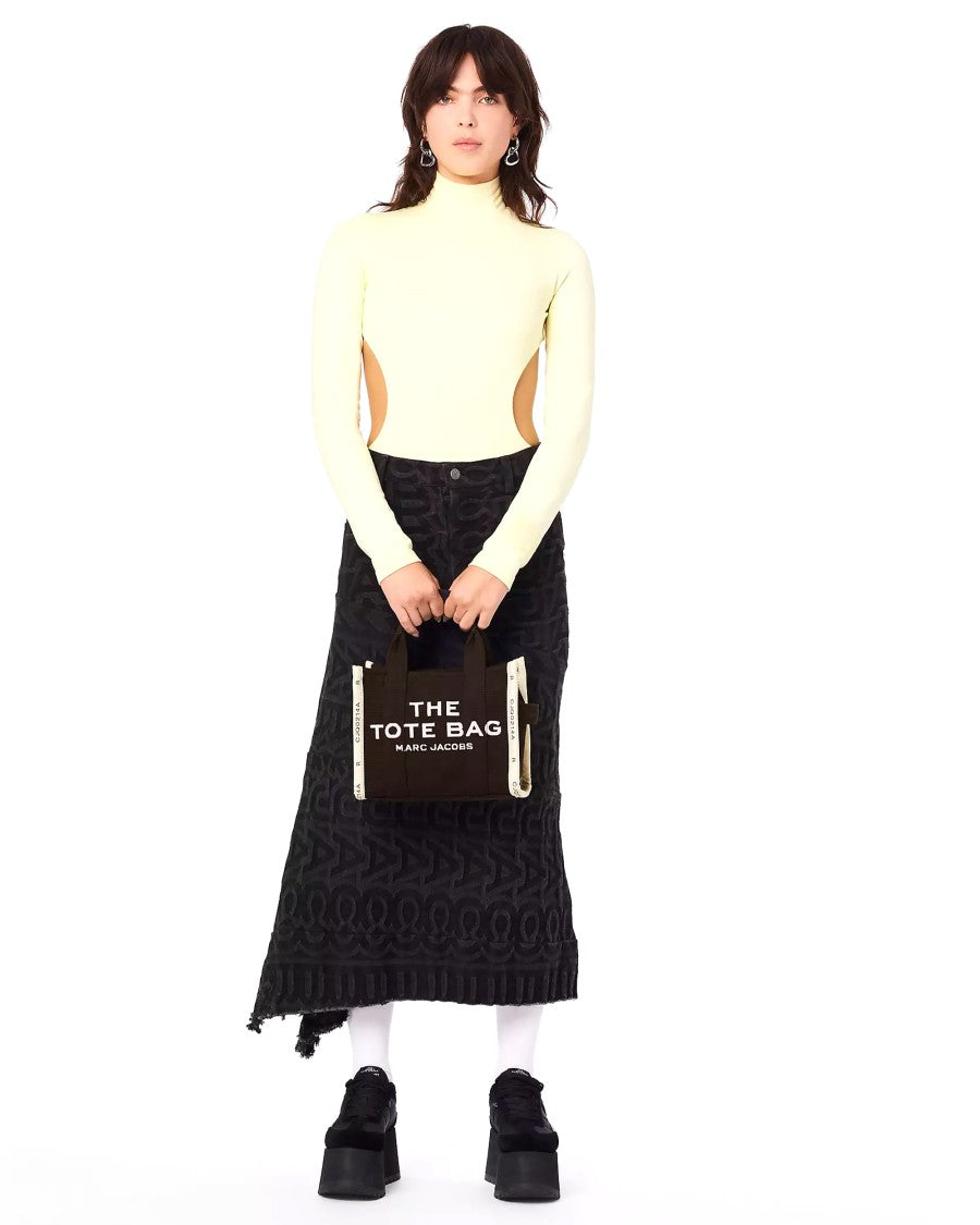 Marc Jacobs The Jacquard Small Black Tote Bag