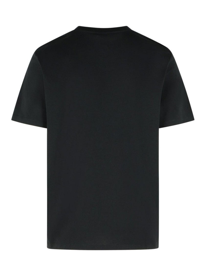 Balmain Black Bold Typography Cotton T-Shirt