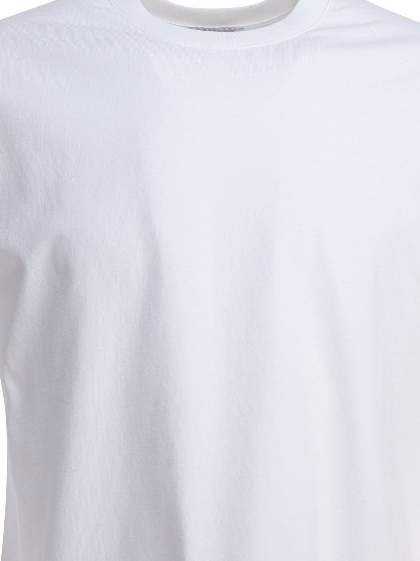 Givenchy White Cotton T-Shirt With Printed Detail