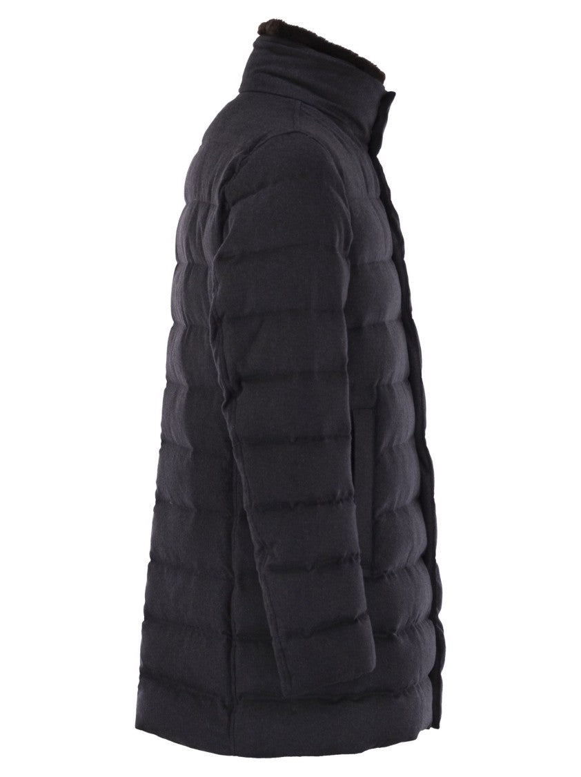 Herno Down Jacket With Fur Collar