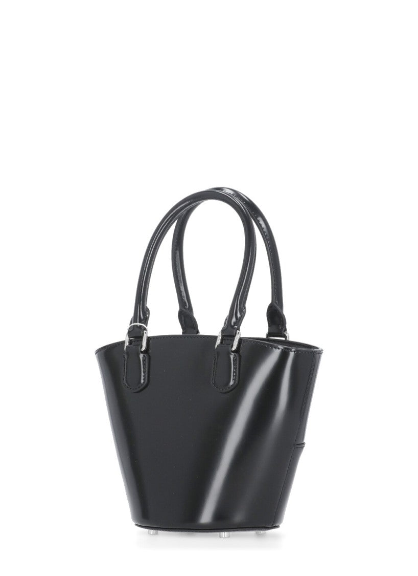 Self-Portrait Leather Shopping Bag