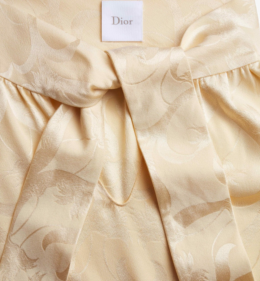 Christian Dior Sleeveless Shirt With Long Detached Sleeves And High Neckline