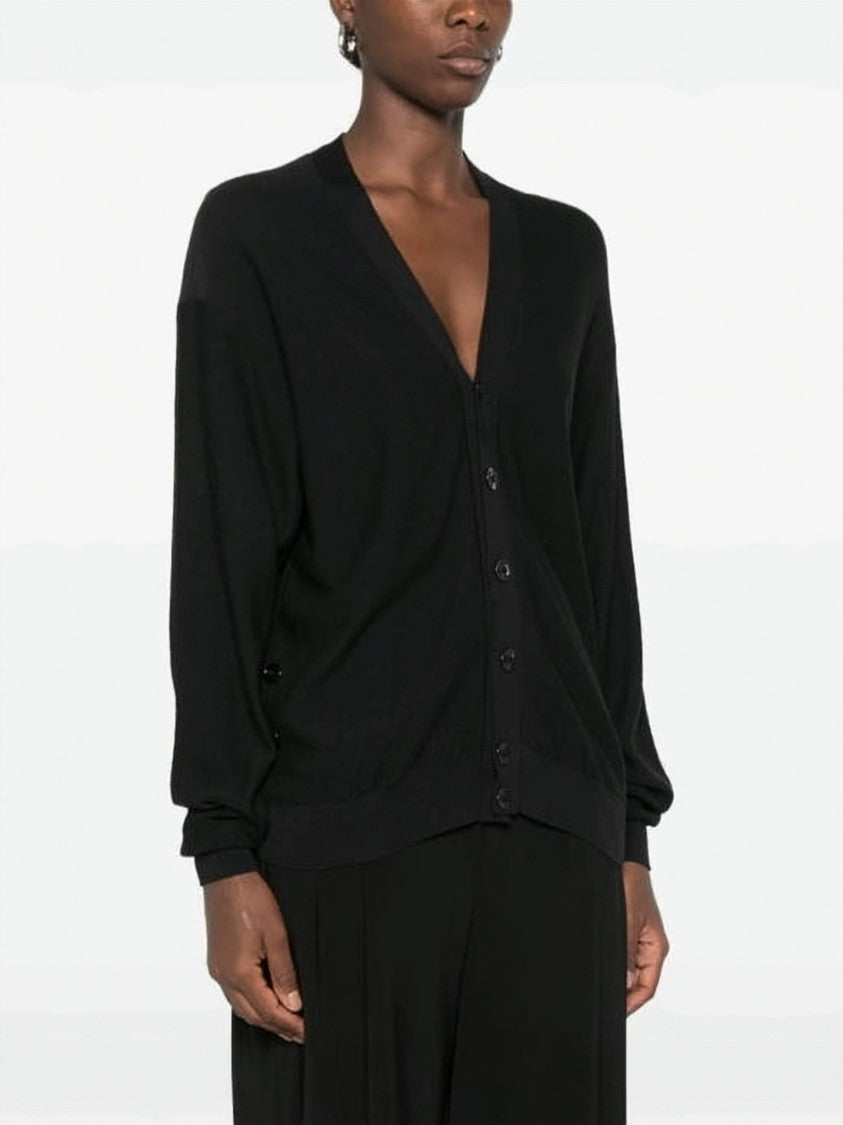 Lemaire Deep V-Neck Cardigan With Button-Down Front