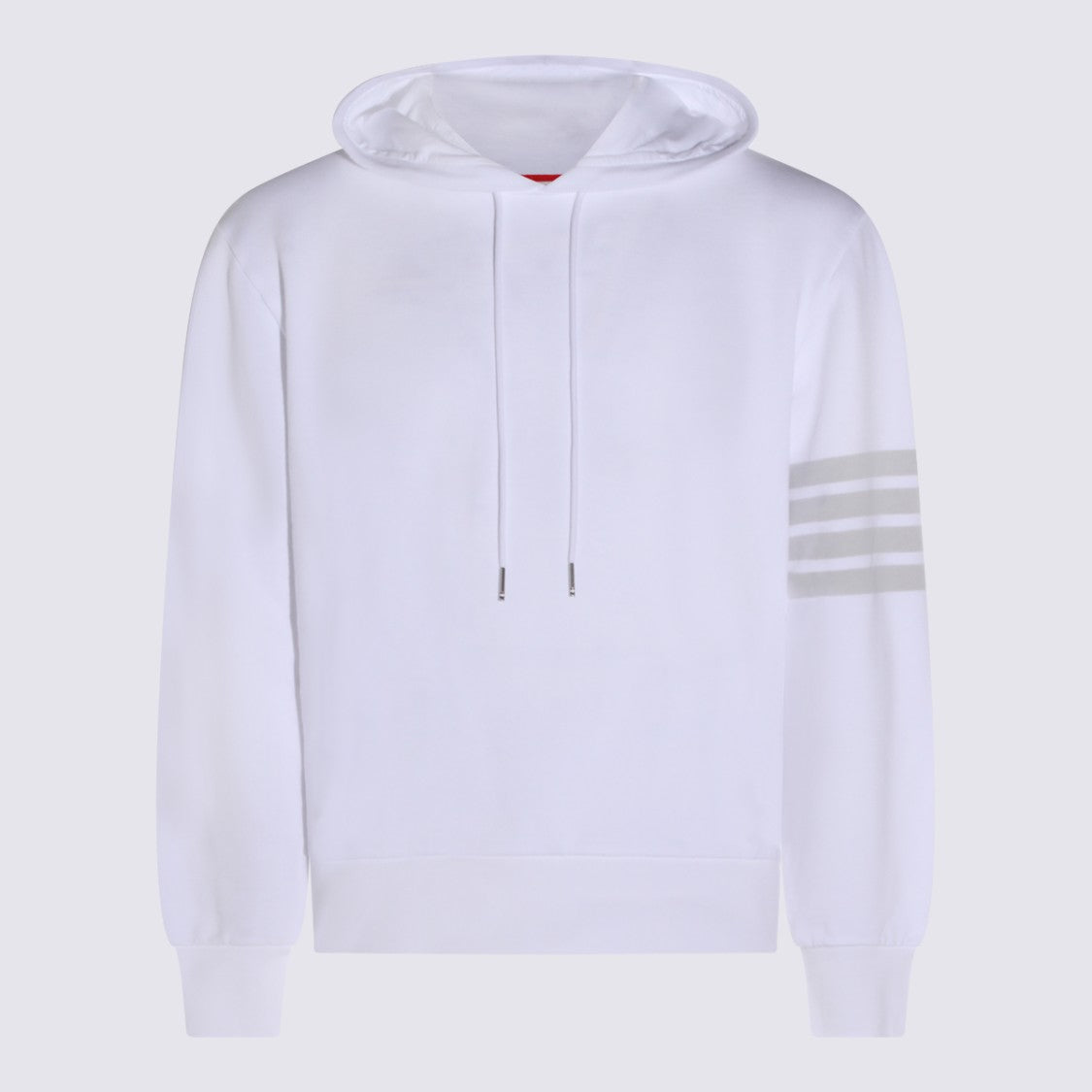 Thom Browne White Hooded Sweatshirt