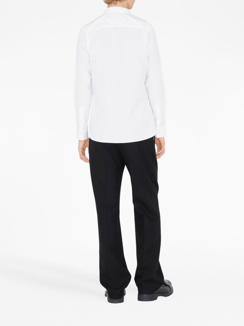 Burberry White Sherfield Stretch Cotton Shirt