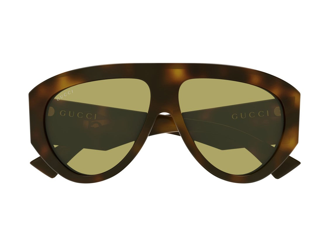 Gucci Gg2128s Tortoiseshell Bold Oversized Cat-Eye Sunglasses