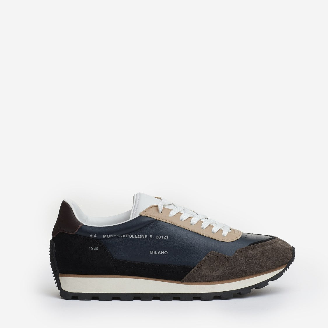 Hogan Running 86Er Suede Leather Black Blue Dove
