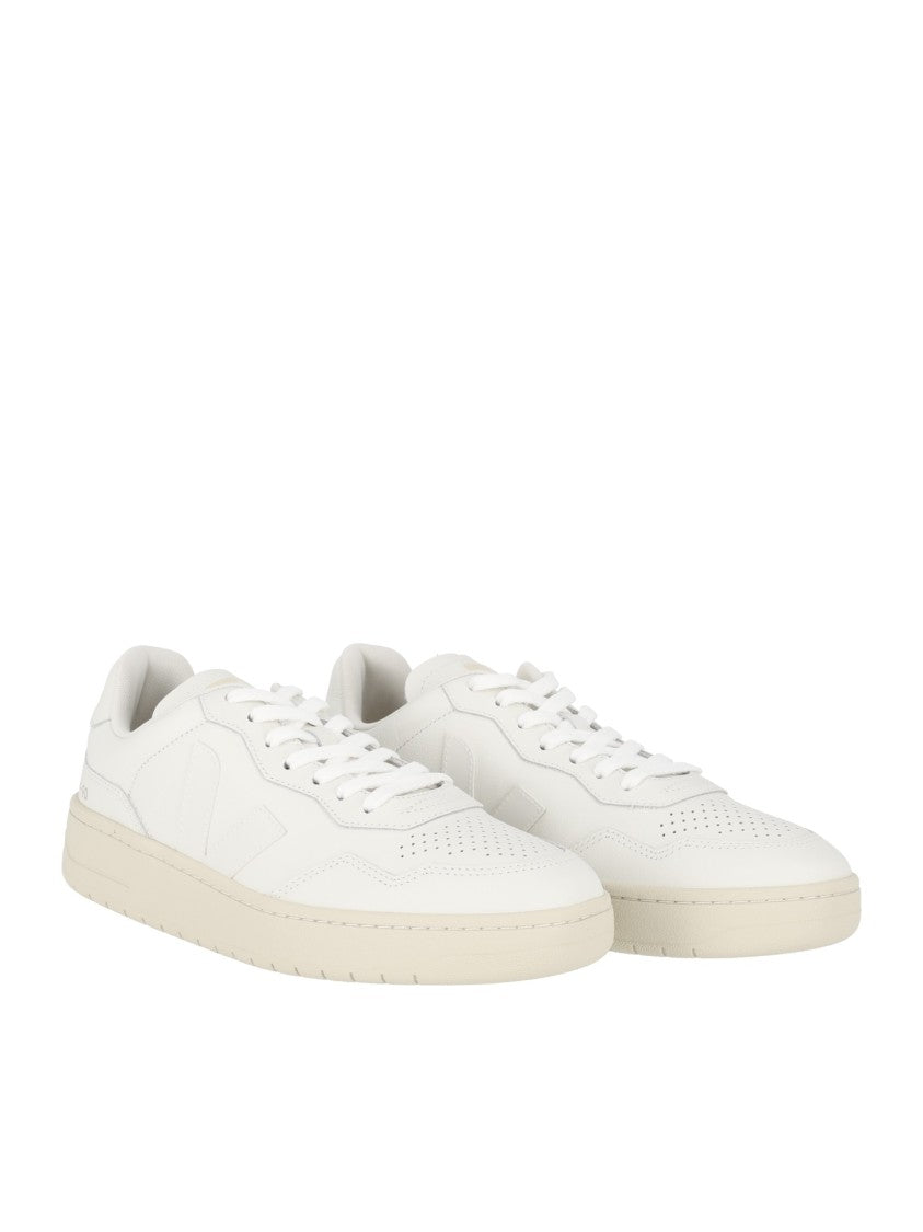 Veja Extra-White V-90 Minimalist Low-Top Sneakers