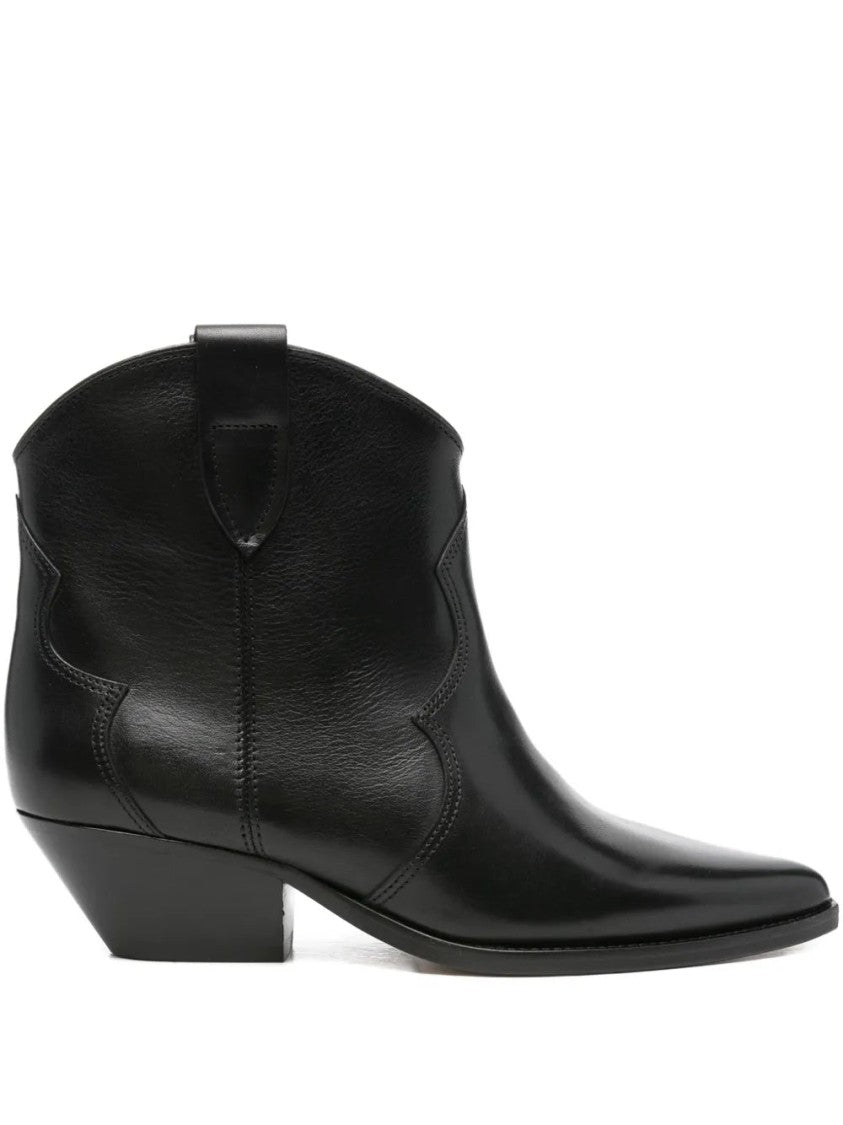 Isabel Marant 50Mm Dewina Pointed-Toe Leather Cowboy Boots