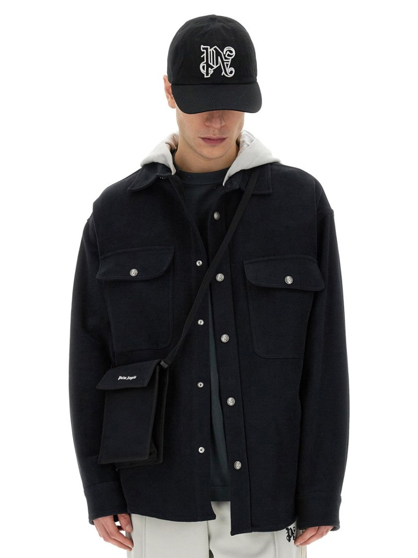 Palm Angels Shirt-Jacket With Monogram