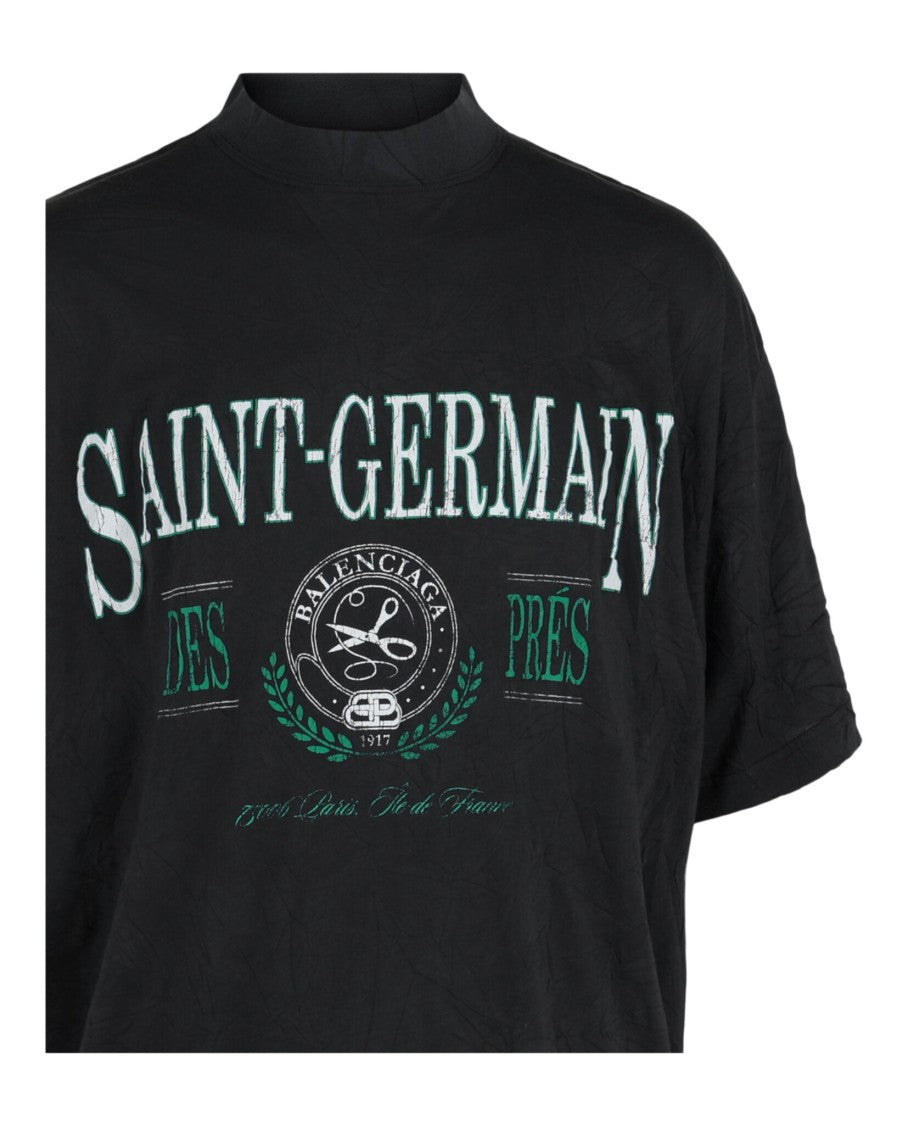 Balenciaga Saint-Germain Wrinkled Oversized T-Shirt