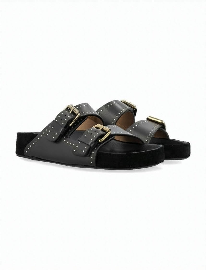 Isabel Marant Slip-On Mules With Dual Buckled Straps