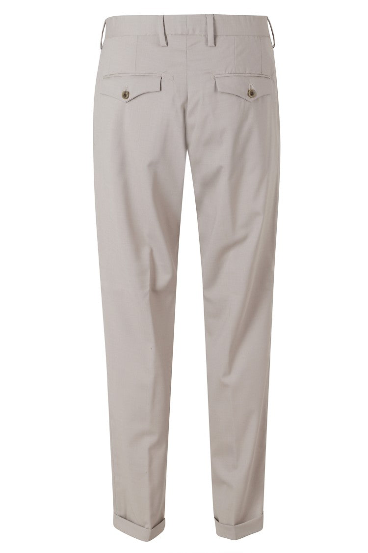 Myths Turtledove Zeus Turn-Up Waist Loops Wool Trousers