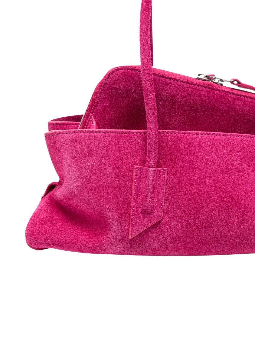 The Attico La Passeggiata Small Suede Handbag