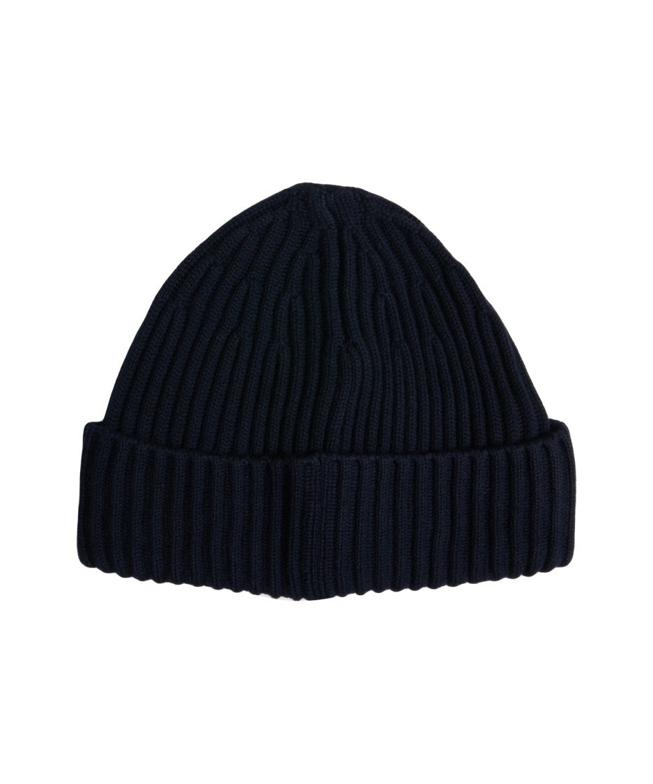 Stone Island Ribbed Virgin Wool Hat