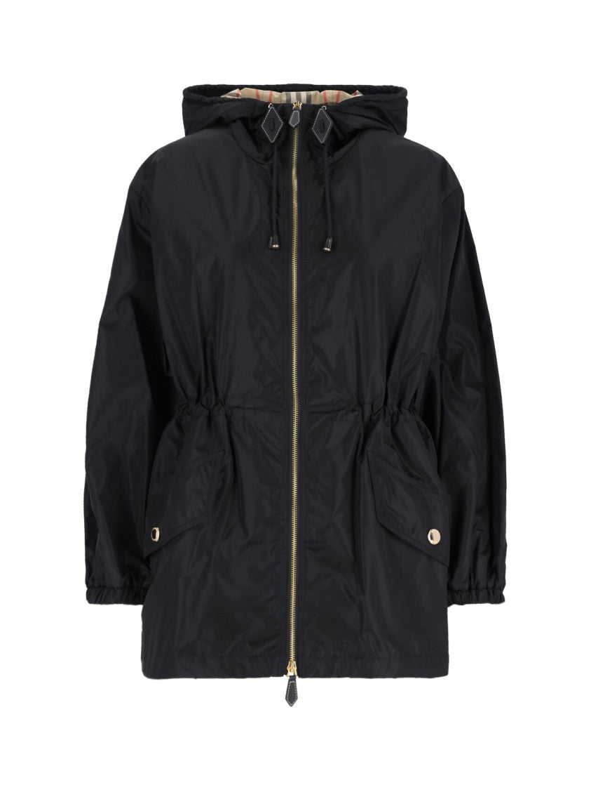 Burberry "Check" Zip Jacket – Black