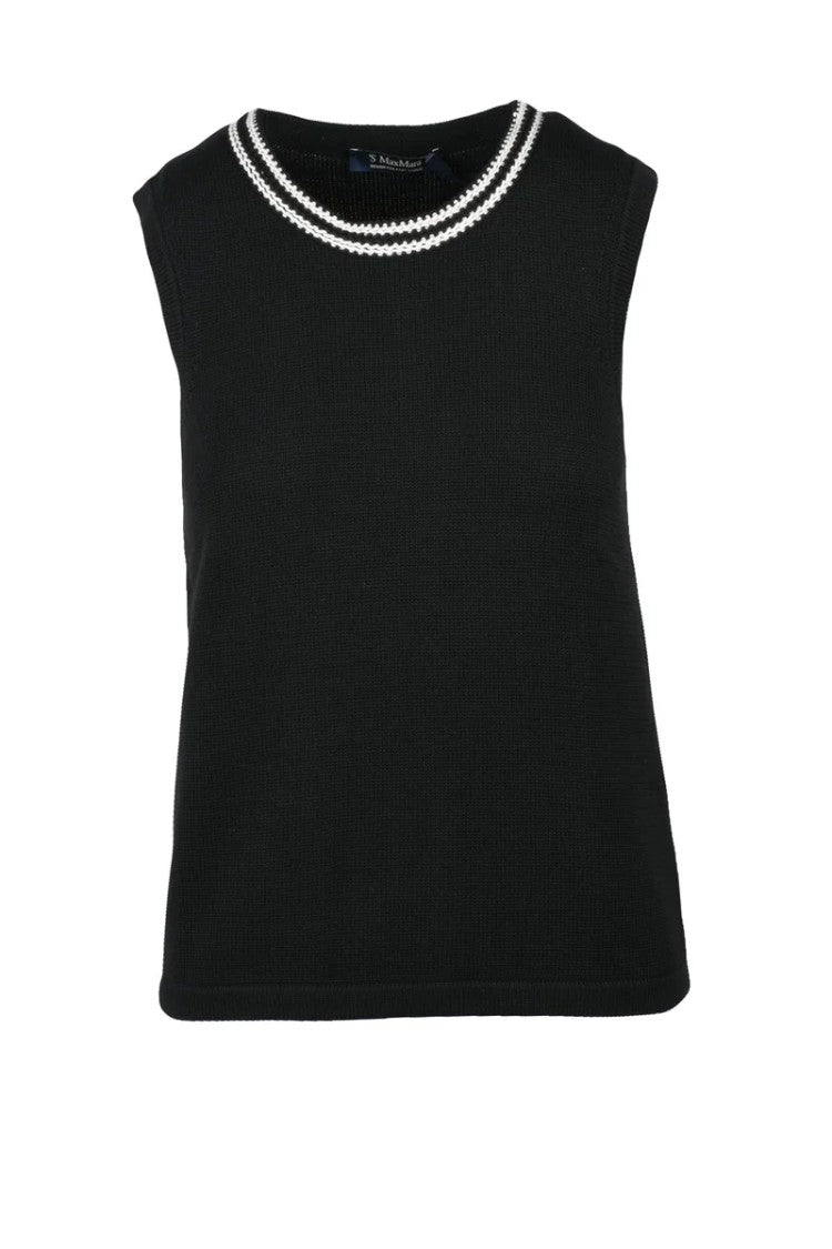 Max Mara Cotton Vest - Black