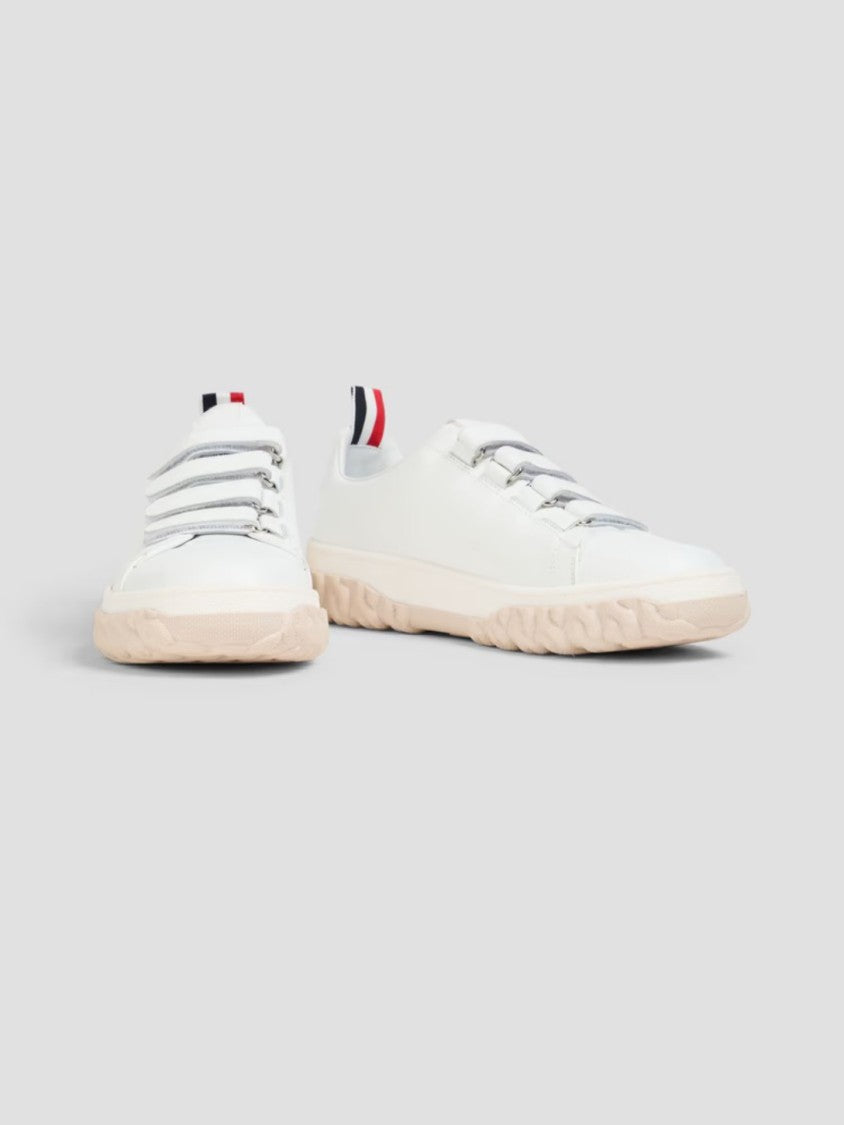 Thom Browne Low-Top Sneakers With Textured Rubber Sole And Velcro Straps