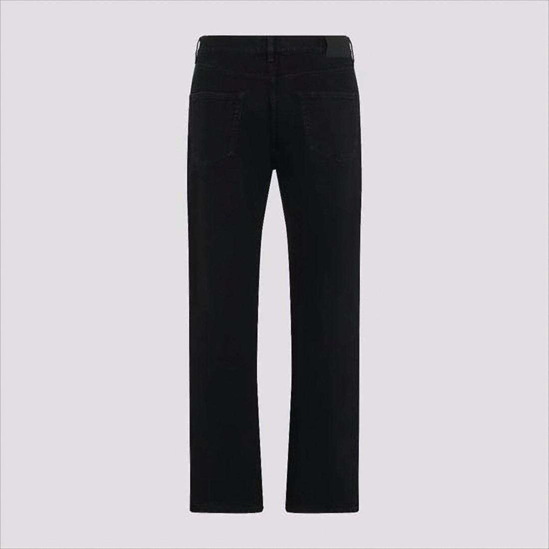 Saint Laurent Straight-Leg Black Denim Pants With Classic Five-Pocket Design