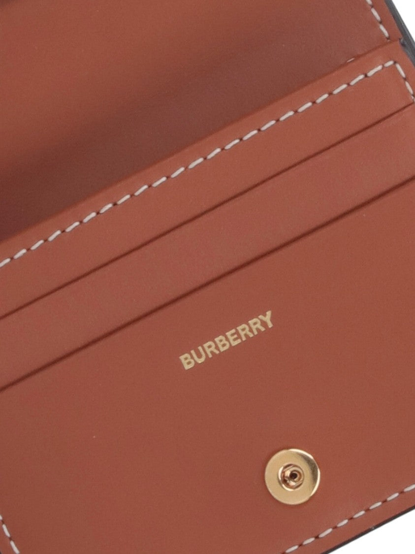 Burberry Structured Check Pattern Wallet