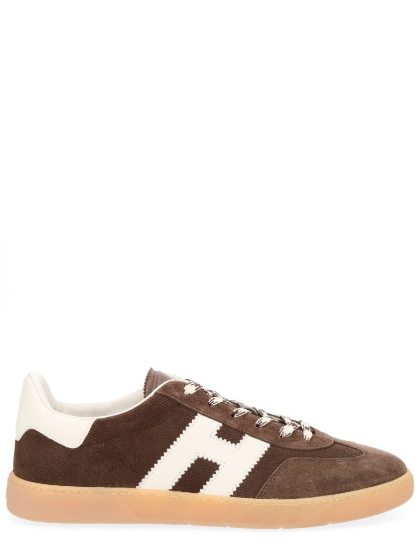 Hogan Brown Suede Leather H Sneakers