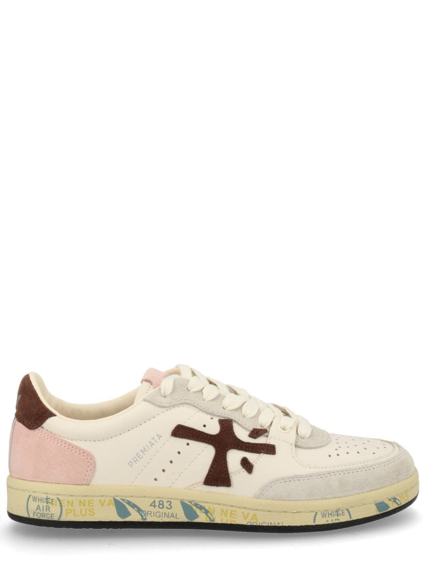 Premiata Bsktclad Low-Top Suede Reflective Sneakers