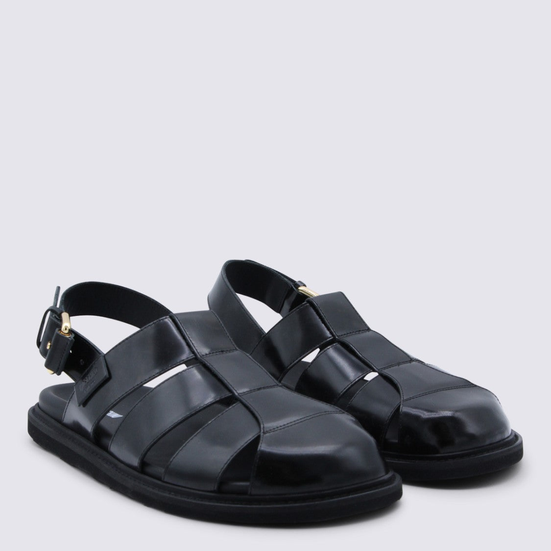 Moschino Black Sandals With Secure Strap