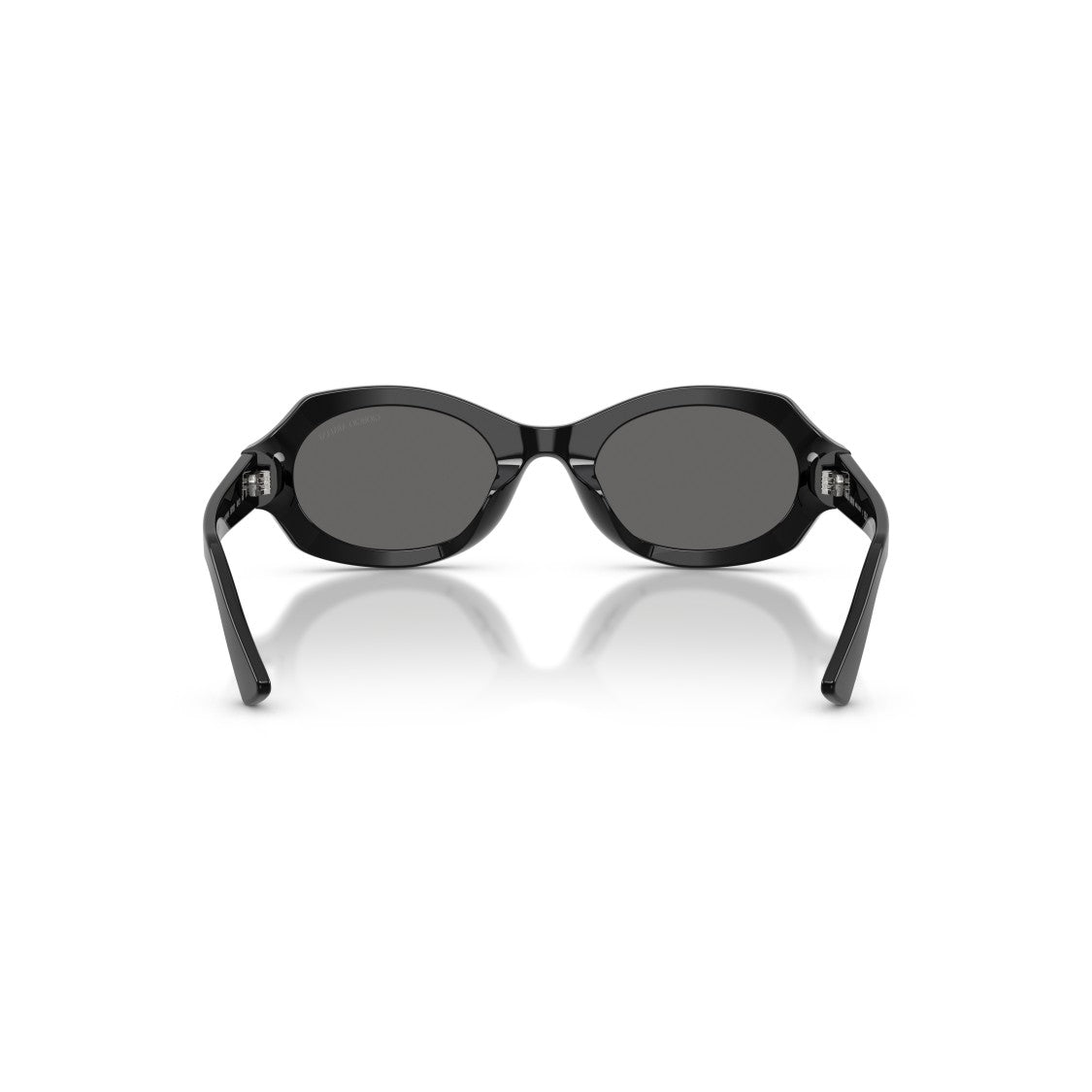 Giorgio Armani 0Ar8245hu Oval Black Acetate Sunglasses With Dark-Tinted Lenses