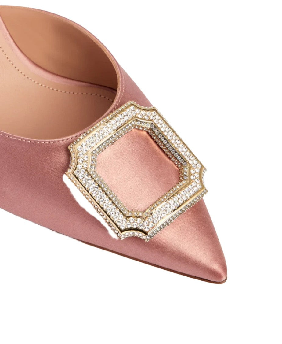 Malone Souliers Mona 70 Satin Blush Mules