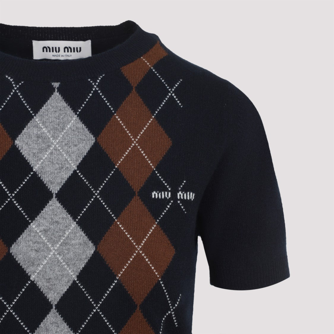 Miu Miu Blue Cashmere Pullover