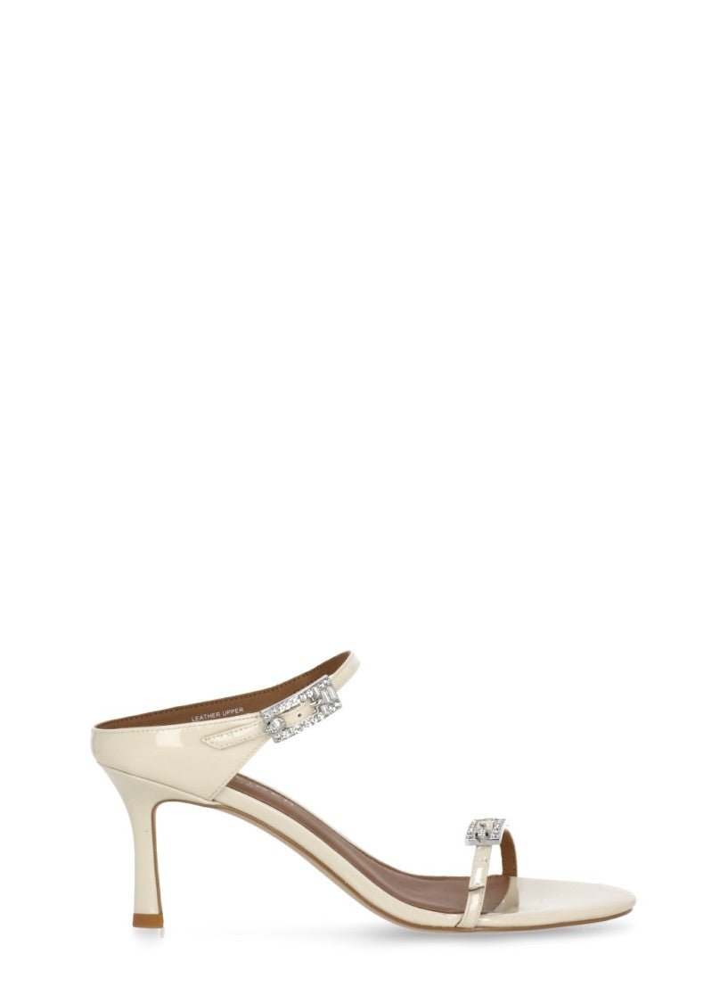 Kurt Geiger Ivory Strass Double Buckle Sandals