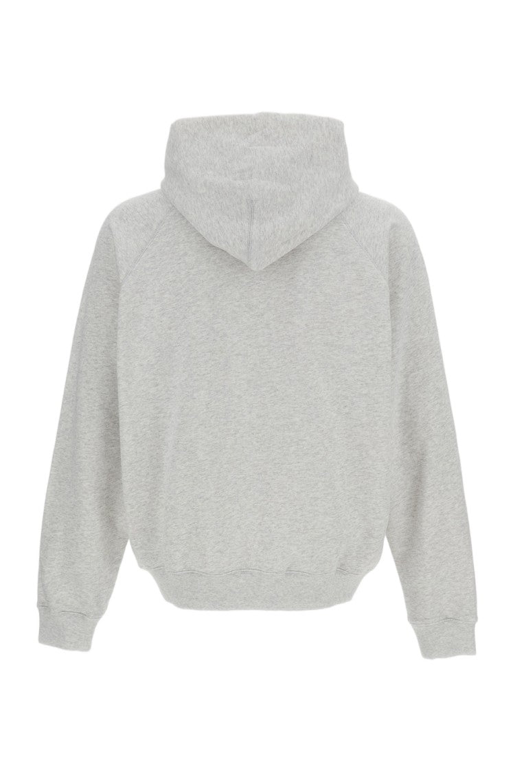 A.P.C. Grey Fragment Cotton Hooded Sweatshirt