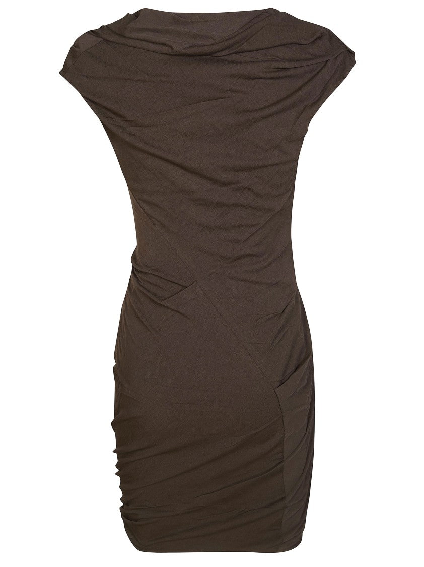 Entire Studios Twisted Draped Ruched Mini Dress