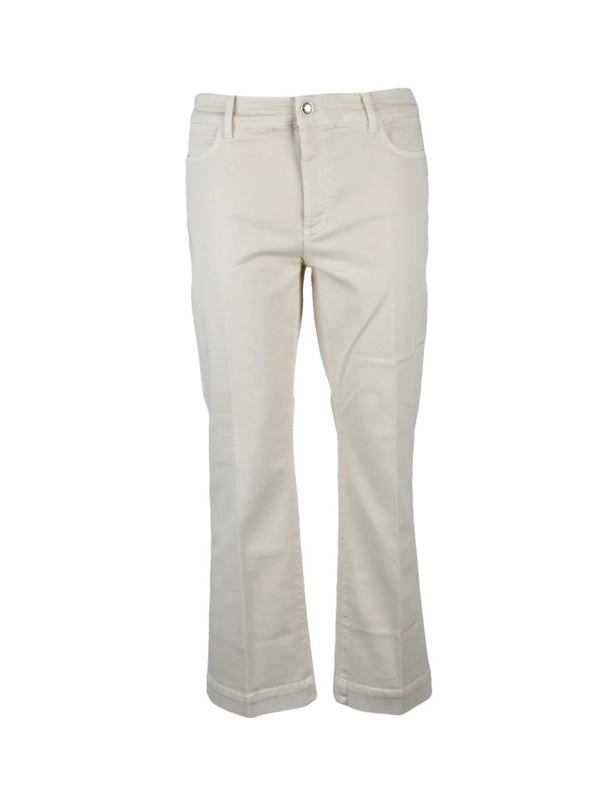 Sportmax Sportmax Cotton Stretch Trousers - White