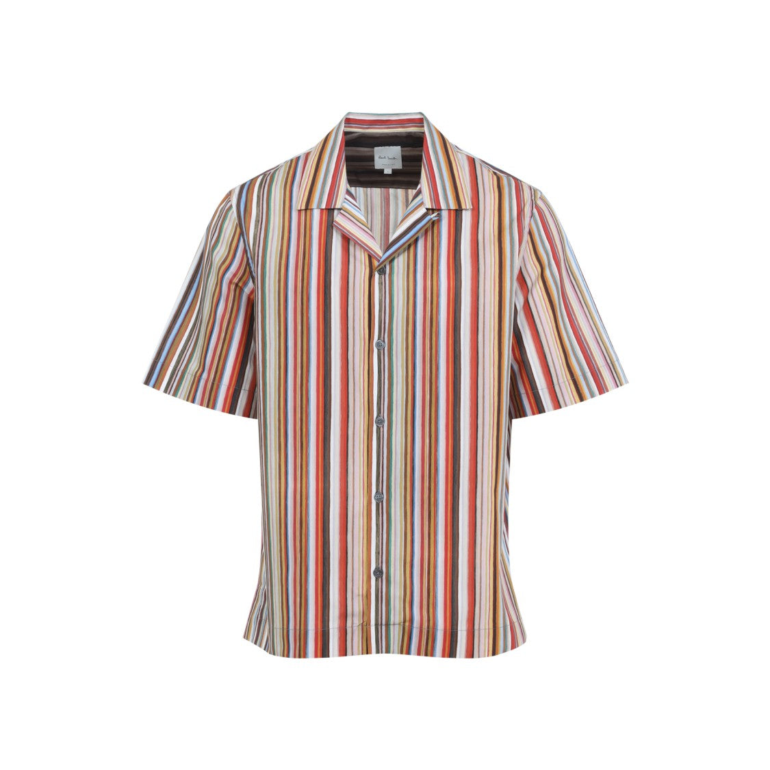 Paul Smith Relaxed Fit Multicolor Stripe Short Sleeve Shirt