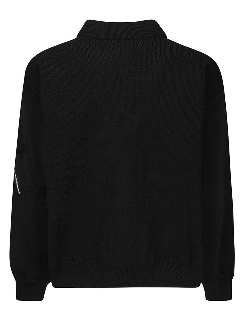 Comme Des Garçons Short Black Bomber Jacket