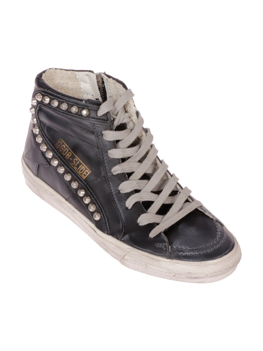 Golden Goose Black Leather Sneakers