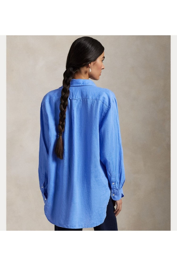 Polo Ralph Lauren Linen Shirt With Classic Collar