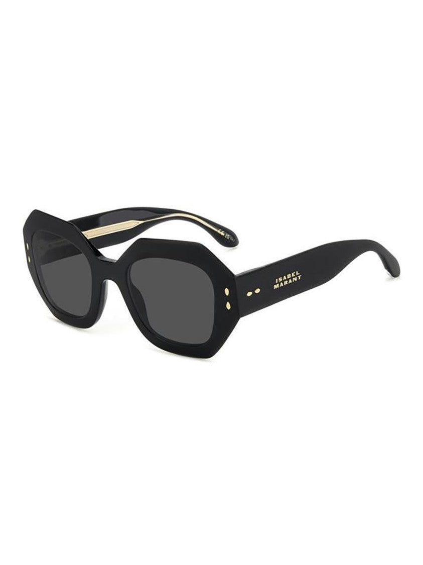 Isabel Marant Bold Octagonal Frame Sunglasses With Glossy Finish