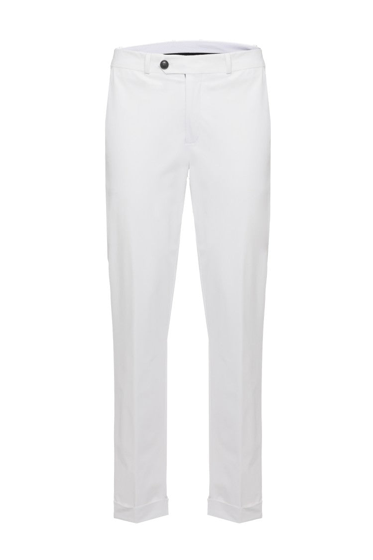 Rrd White Surflex Chino Straight-Leg Pants
