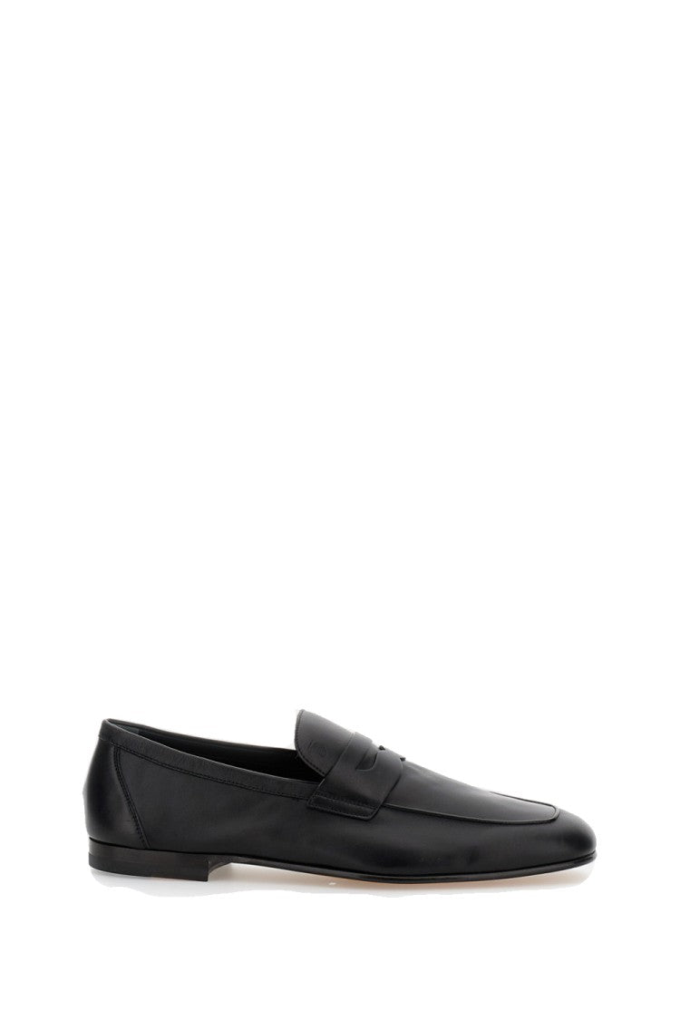 Tod's Men's Leather Moccasins With Classic Vamp And Monogram Detail